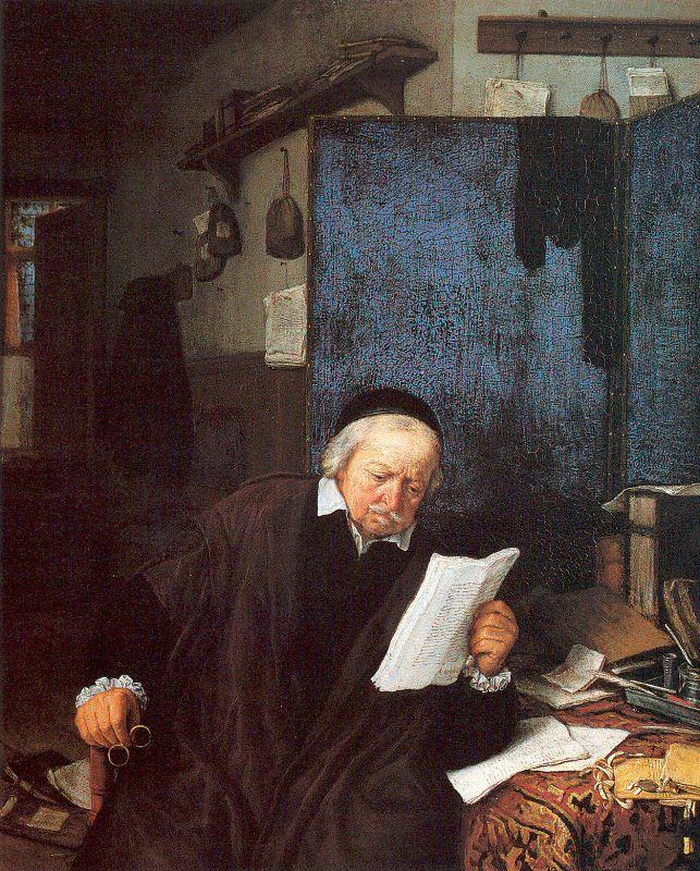 Ostade, Adriaen van Lawyer in his Study France oil painting art